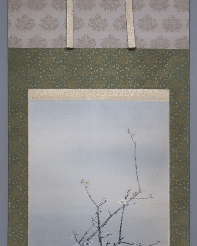国井幸雪 梅月 | 掛軸(掛け軸)販売／表装ご依頼は掛軸いっぷく掛軸