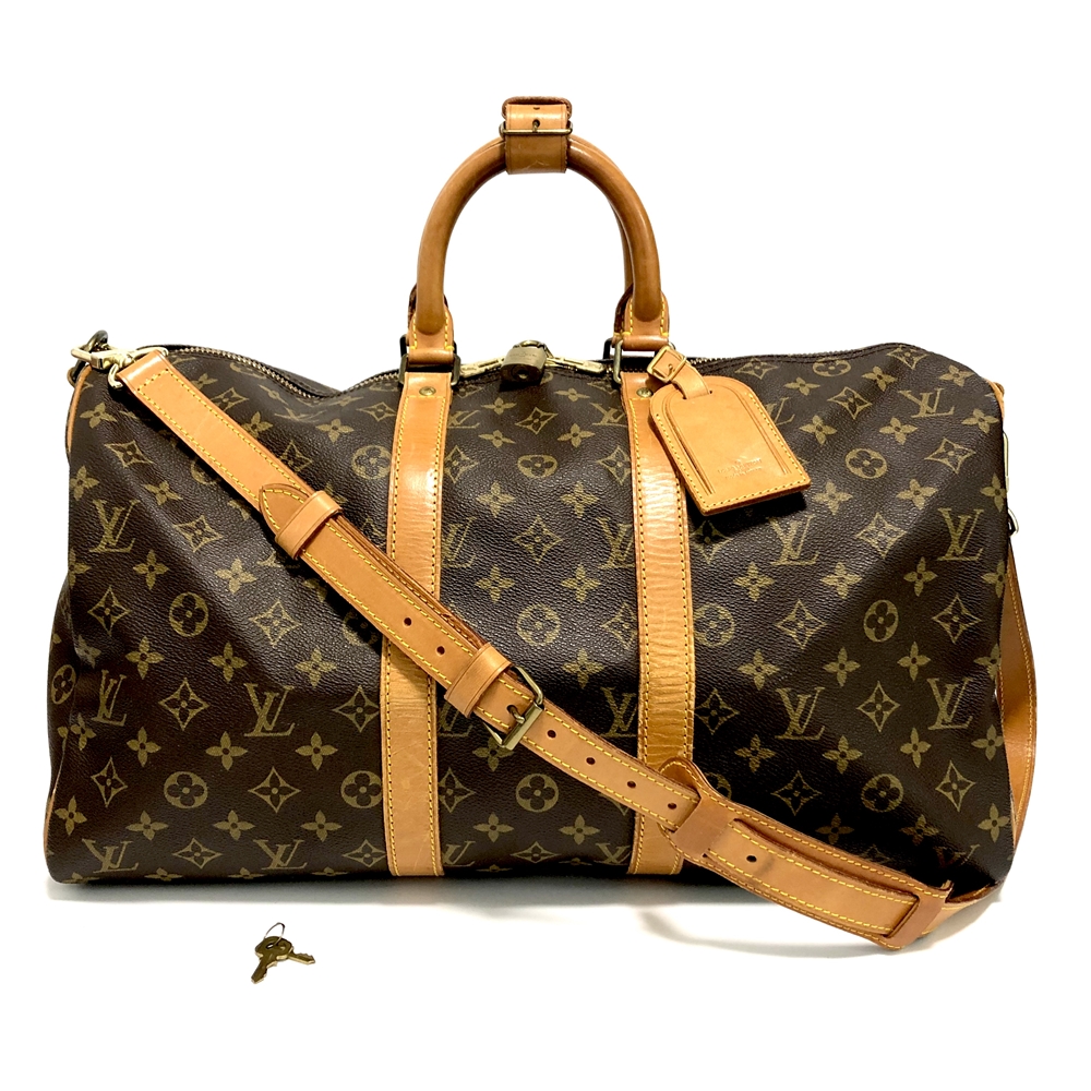 買取】ルイヴィトン 人気のモノグラム キーポル・バンドリエール45