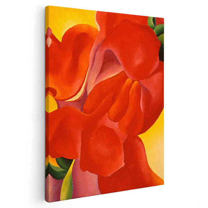 Red Canna (1923) by Georgia O'Keeffe - Canvas Artwork — Kanvah