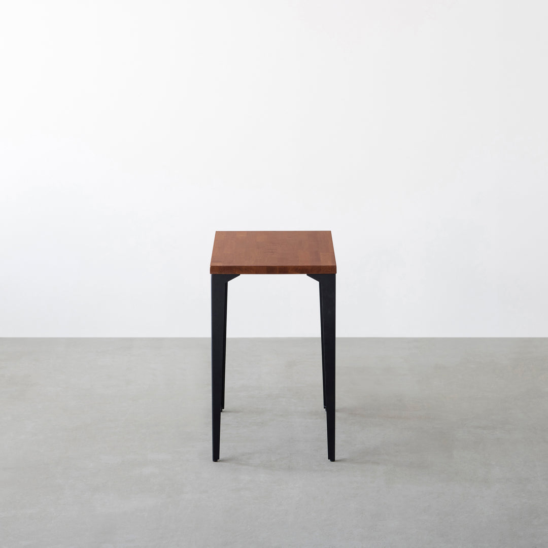 THE TABLE / コンパクトデスク ラバーウッド ブラウン × Black Steel