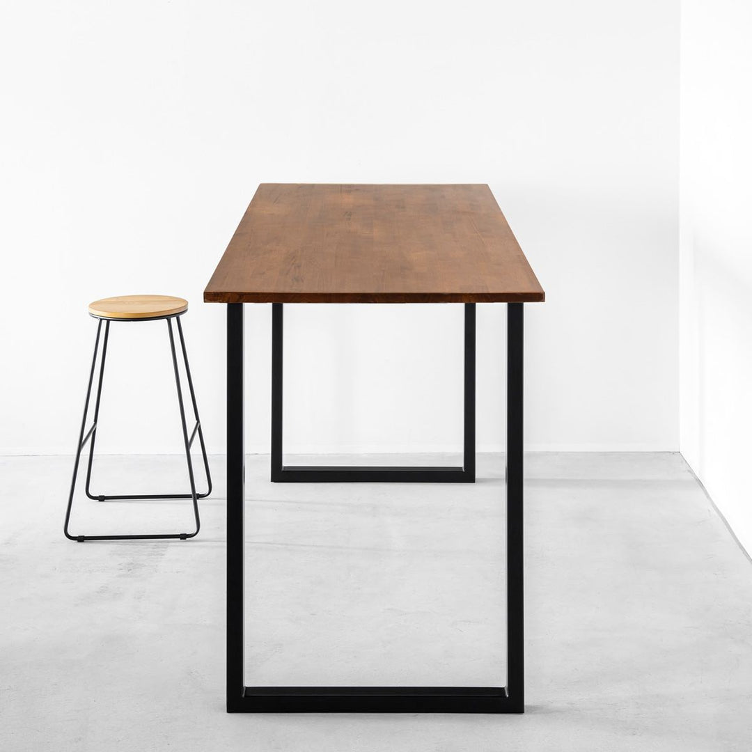 THE TABLE / スタンディングデスク × ラバーウッド ブラウン × Black