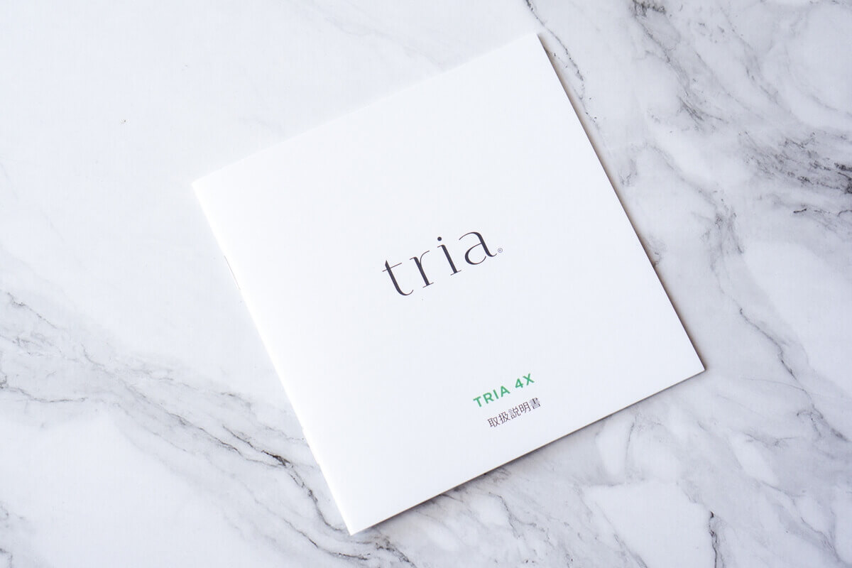 ついに日本での発売再開！パーソナルレーザー脱毛器トリア 4X 使用