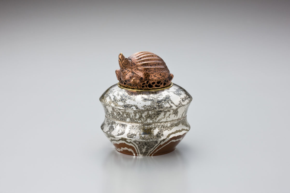 銅器 彫刻 亀鶴香炉 茶道香炉 工芸品 美術品 置物 銅器 彫刻 亀鶴香炉