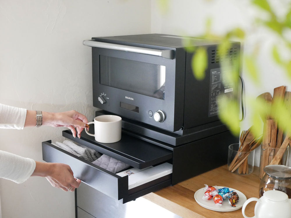 tower/タワー＞ツーウェイ キッチン家電下引き出し&スライドテーブル