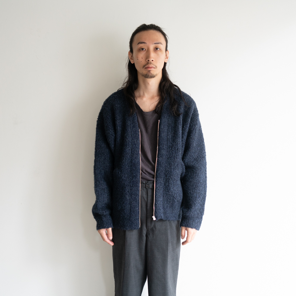 OLD JOE / BOUCLE ALPAKA ZIP CARDIGAN / kaddish