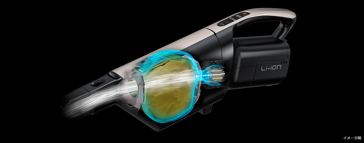 特長：紙パック式 ： スティッククリーナー（コードレス式）PKV-BK50P