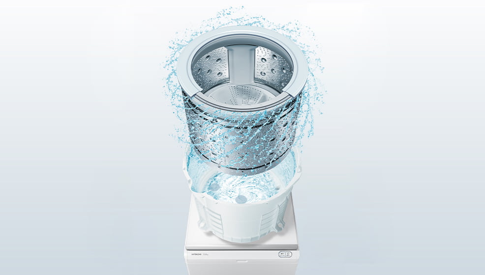 日立のタテ型洗濯乾燥機 ビートウォッシュ ： 日立の家電品