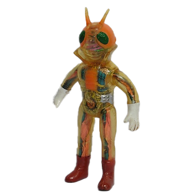 参考価格】旧バンダイ 仮面ライダー 面取れソフビ (ブリキ製ベルト