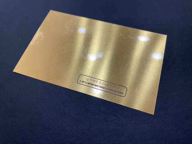 貴金属買取実績】K24 金 三菱マテリアル 9999 純金カード - 買取City
