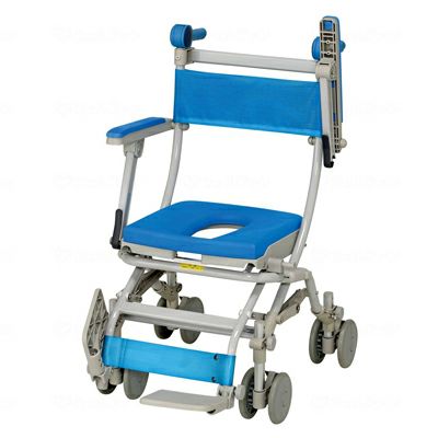ウチエ シャワーラク四輪自在 シャワーキャリー・入浴用車椅子 | 快適