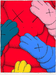 KAWS(カウズ)「URGE：#10 Red」版画 2020年
