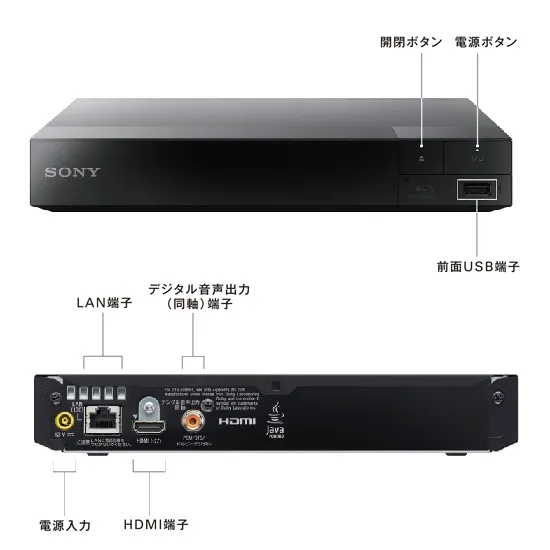 SONY ブルーレイ/DVDプレーヤー レンタル | デジタル機器レンタル