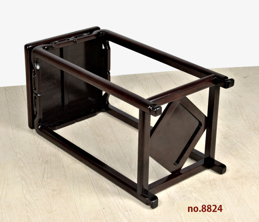 花台: 花梨 角高卓 高さ60cm 日本製 no.8824 / 唐木家具OSAKA