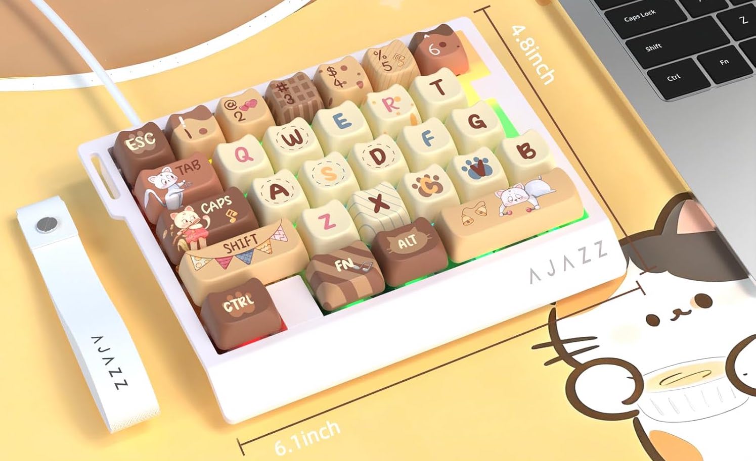 ゲーミングキーボード】日本語配列の新製品✨️白くてかわいいは正義