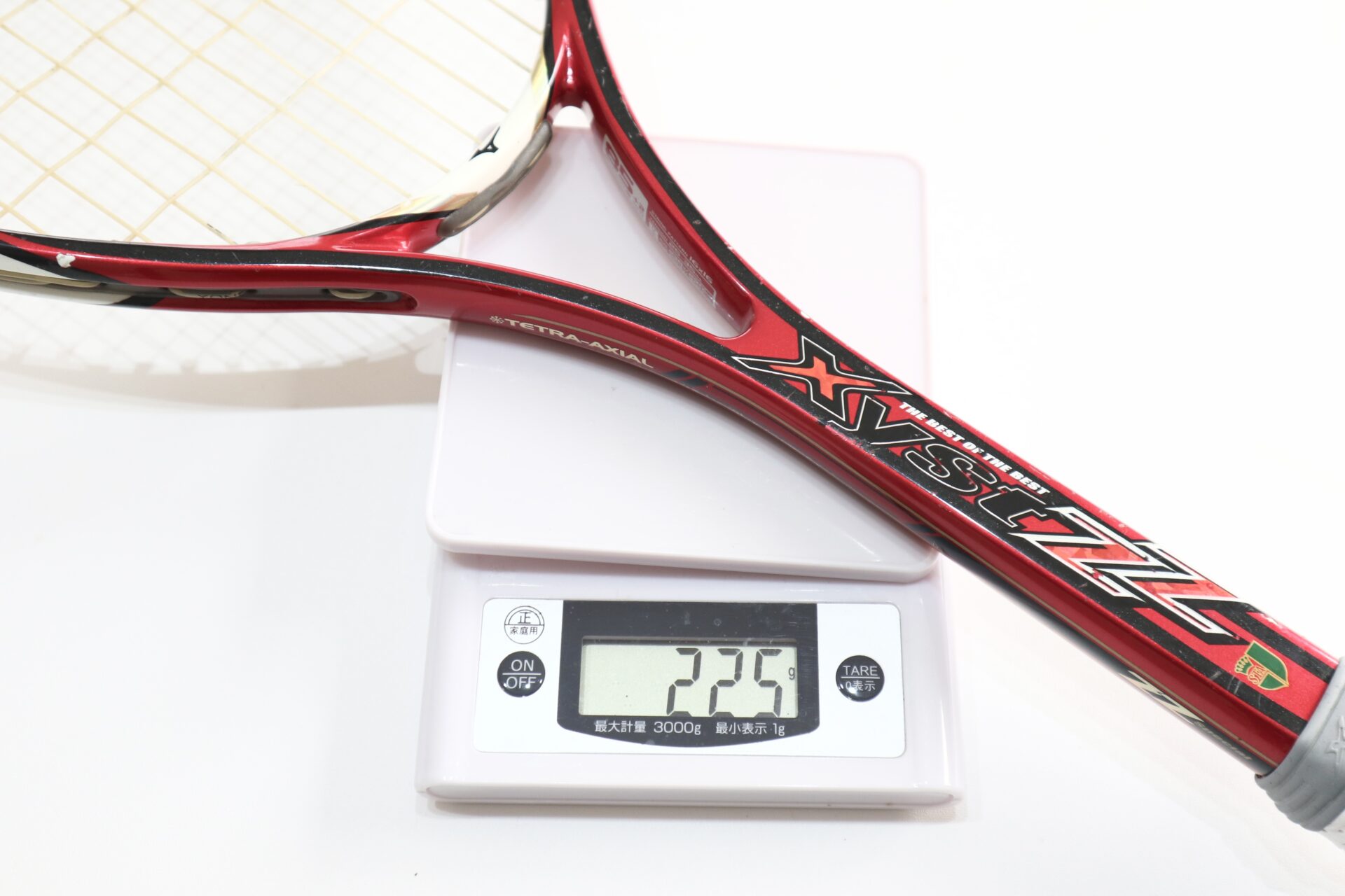 昔懐かし「ミズノ・Xyst（ジスト）ZZ」ソフトテニスラケットを使用