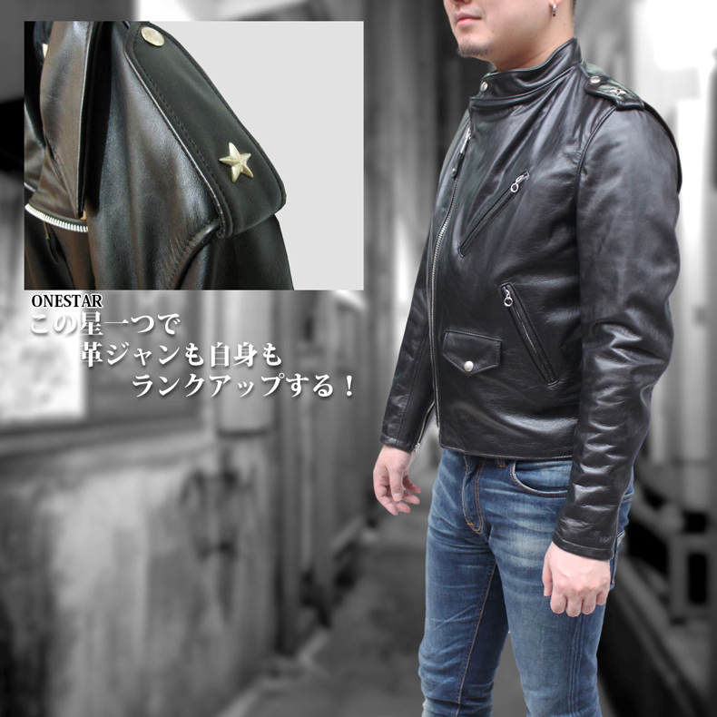 Schott 603US 牛革 シングルライダースジャケット メンズ ブラック M/ 7316
