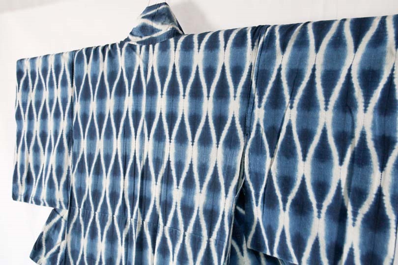 片野元彦の藍染め絞り – きものを着たい！