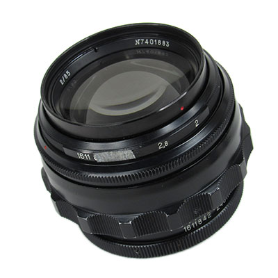 カメラレンズのking-2 / JUPITER-9 85mm/f2 初期 ブラック / Oval