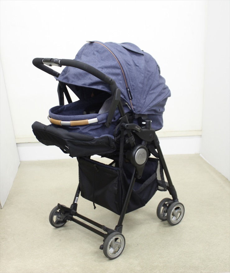 送料無料 エールベベ フラコット ナチュラルブルー フルフラット