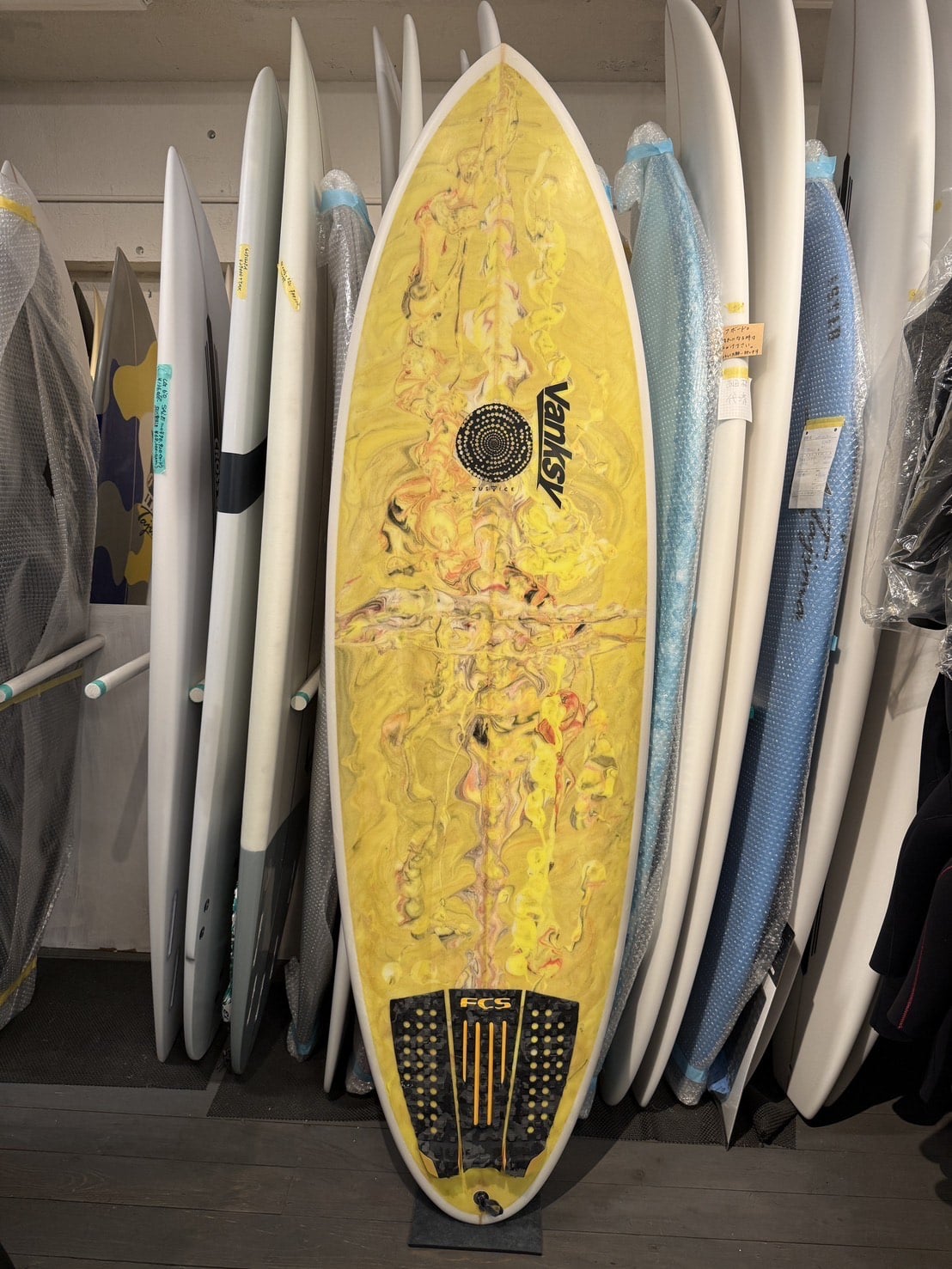 中古】JUSTICE surfboard SAMBOY model (6'4×22 3/8 ×3