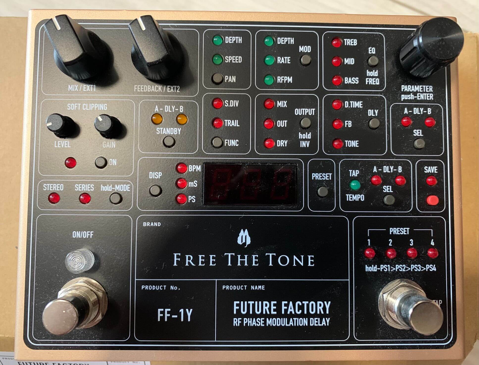 多機能デジタルディレイ】Free The Tone FUTURE FACTORY FF-1Y RF