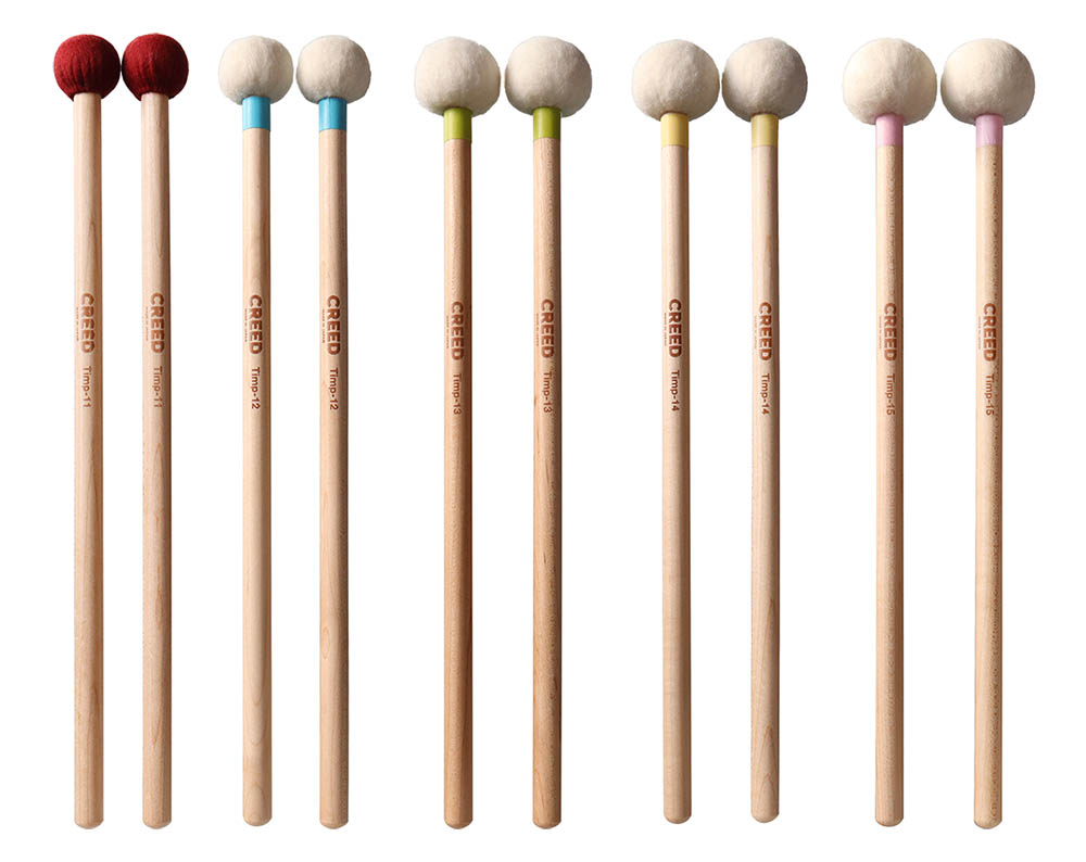 CREED】ウッドシャフトのティンパニ・マレットの新機軸！取り扱い開始