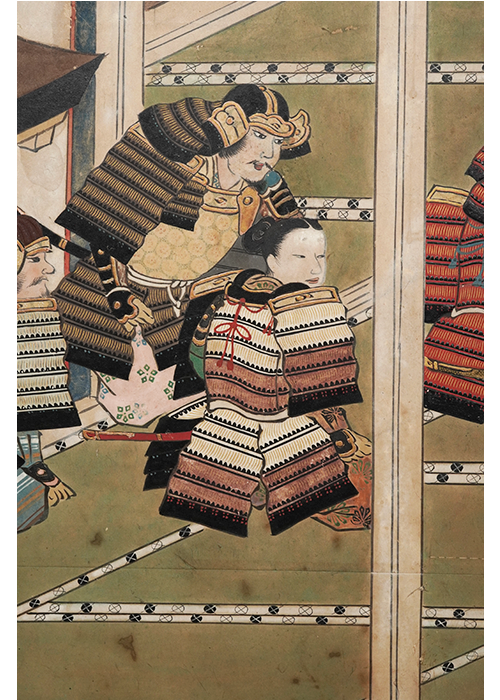 伝 土佐光茂 平家物語図屏風 六曲一双 | 古美術瀬戸