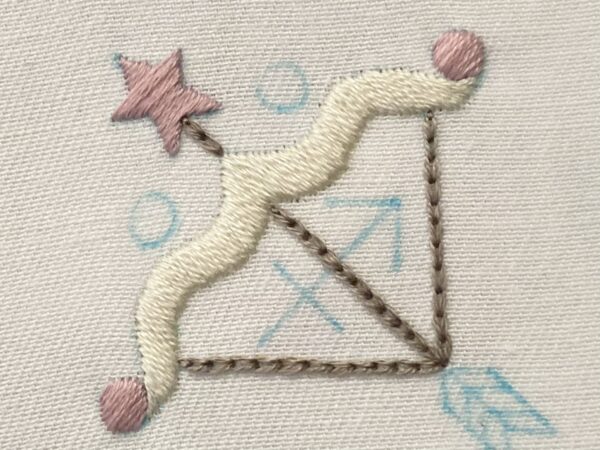 図案付き】いて座の刺繍の作り方│koshirau 拵う（こしらう）