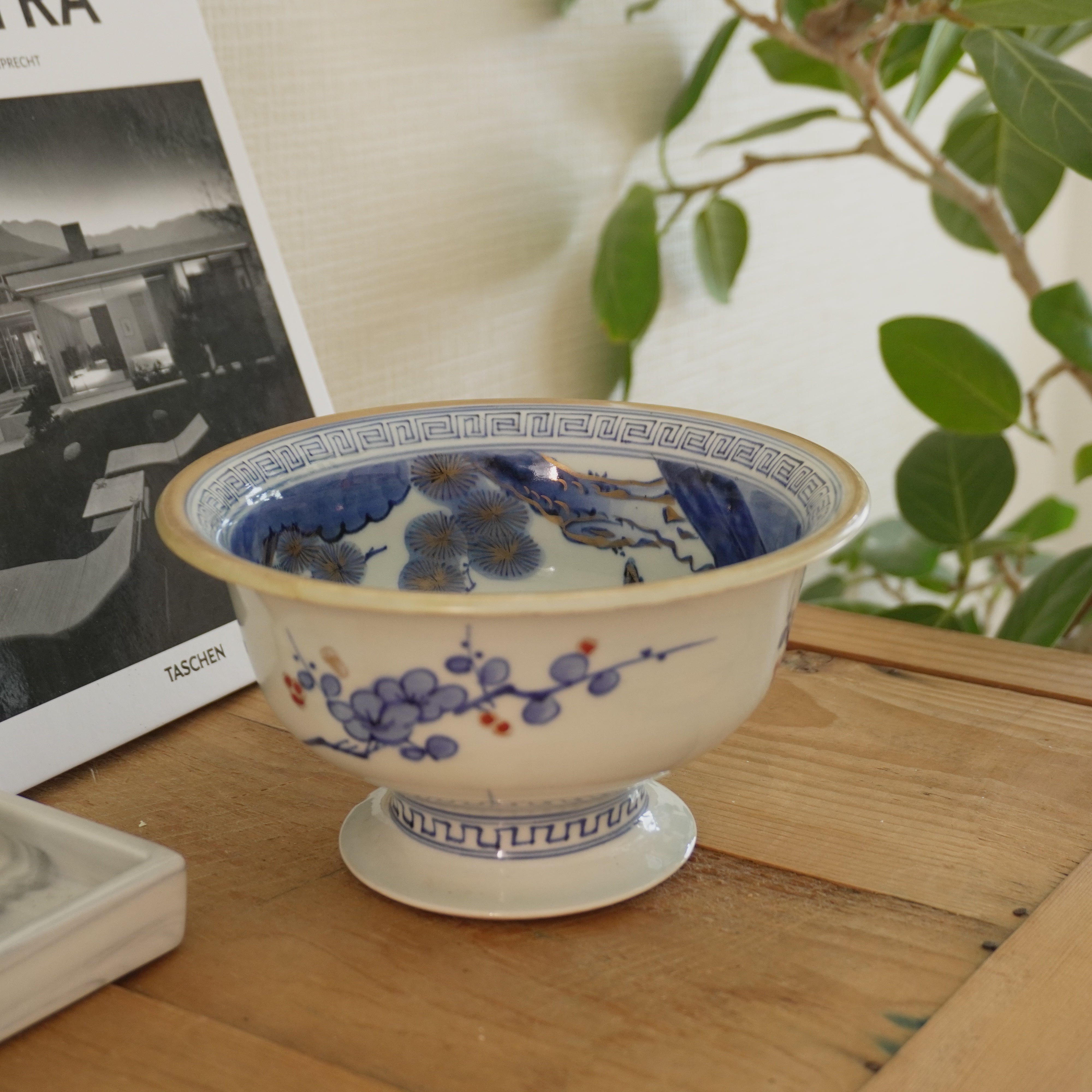 ややキズあり】染付に金彩が映える盃洗 – Kotto Shop