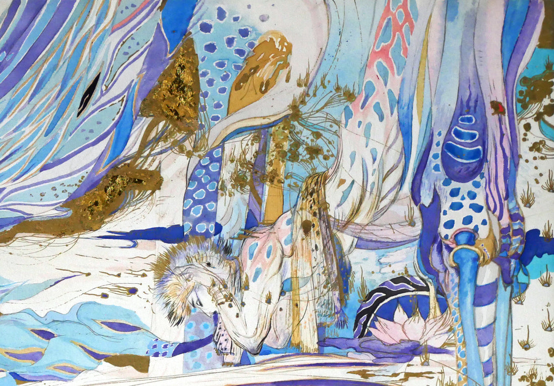 天野喜孝「飛天Vデラックス」ジクレ版画 絵画買取・販売の小竹美術