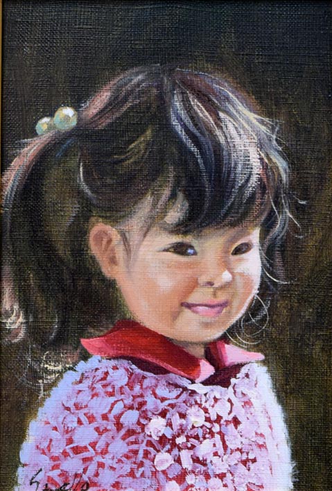 藤岡心象「陽ざし」油絵・SM 絵画買取・販売の小竹美術