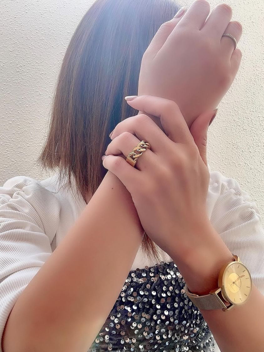 KLASSE14 X MIKA Duality Chained Ring Gold – KLASSE14 JAPAN