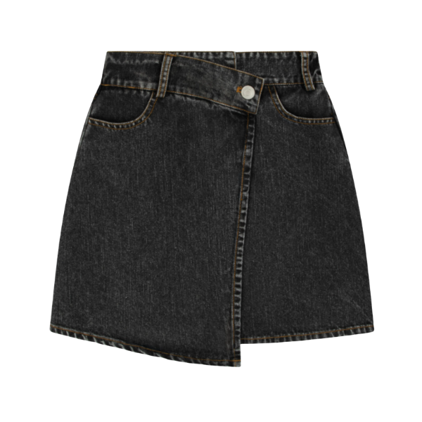 RA & DA DENIM WRAP SKIRT (2-10Y) – Klade Children's Boutique