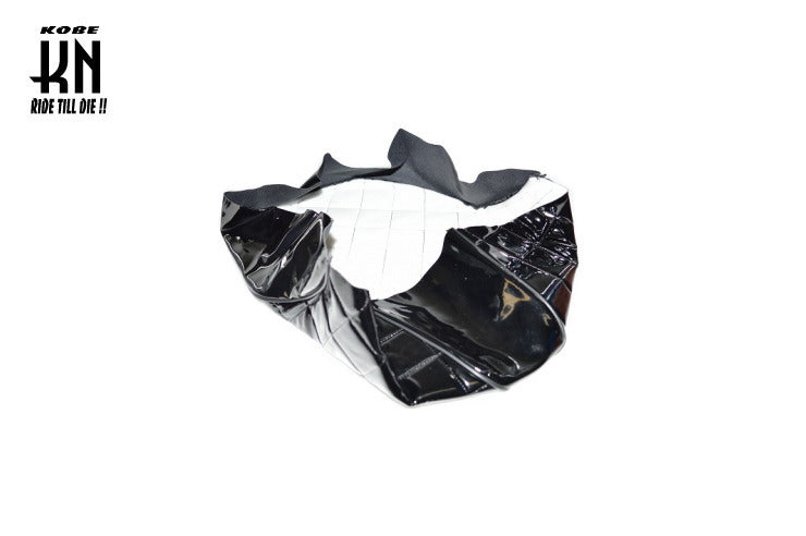 シートカバー【ブラックエナメル/ゴムなし】張替え タッカー用