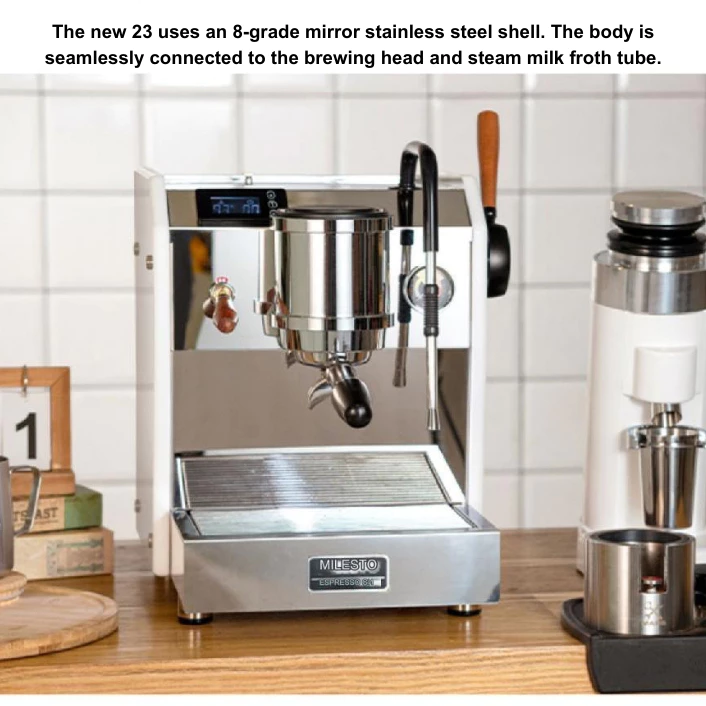Milesto Gesture-Control Dual Boiler Espresso Machine | KSM Shoppe