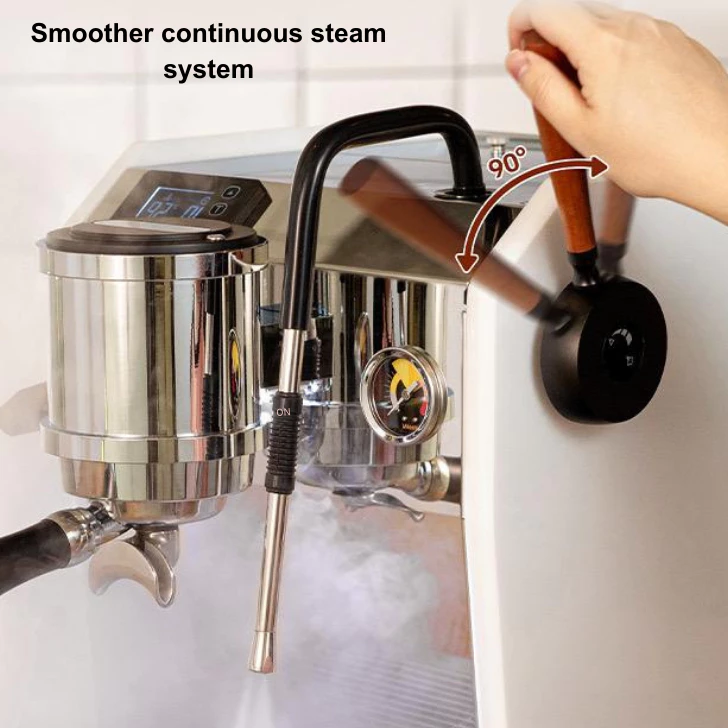 Milesto Gesture-Control Dual Boiler Espresso Machine | KSM Shoppe