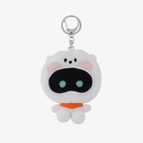 Wootteo X RJ Plush Keyring (white) - KpopB2B