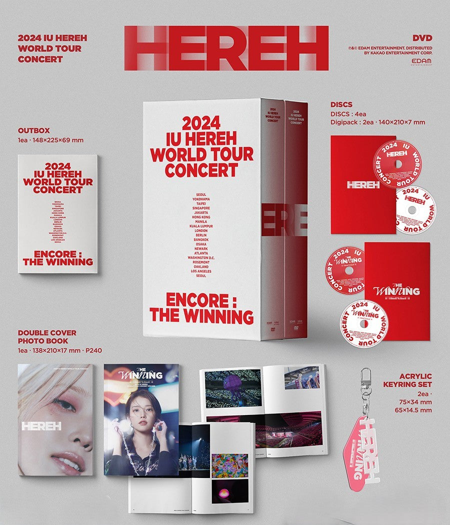 IU - 2024 HEREH WORLD TOUR CONCERT 4DVD SET - K-Pop Time