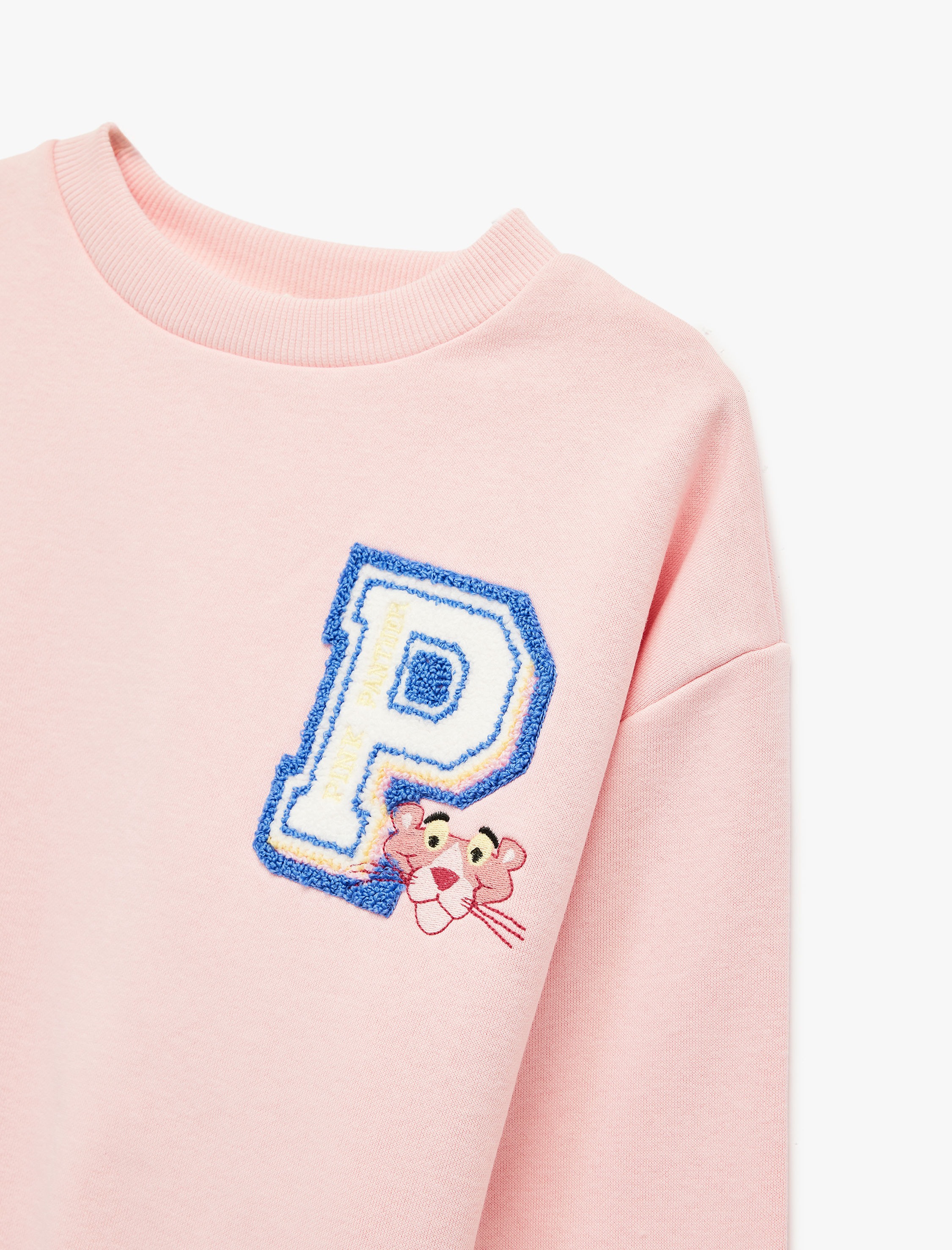 Pembe Kız Çocuk Lisanslı Pembe Panter Baskılı Uzun Kollu Bisiklet