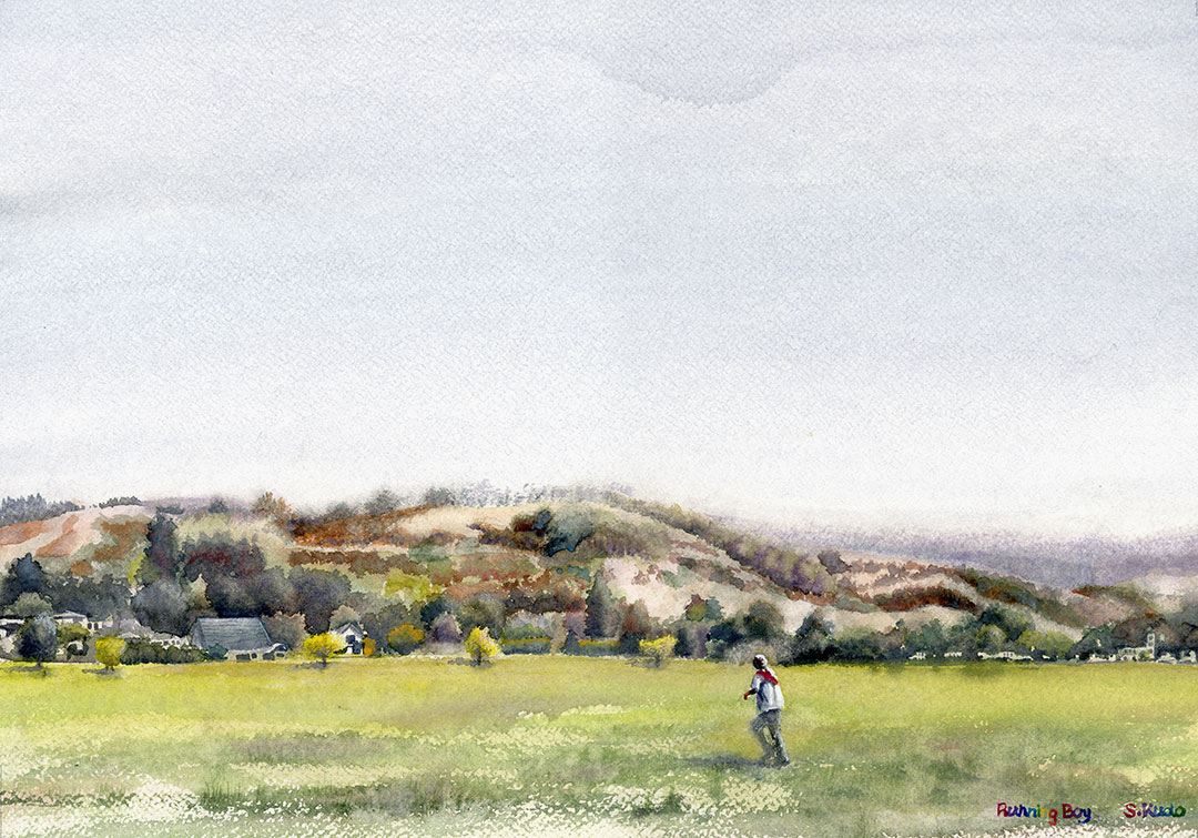 油彩画E・RICCIARDIリッチャルディ作品LANDSCAPE風景画