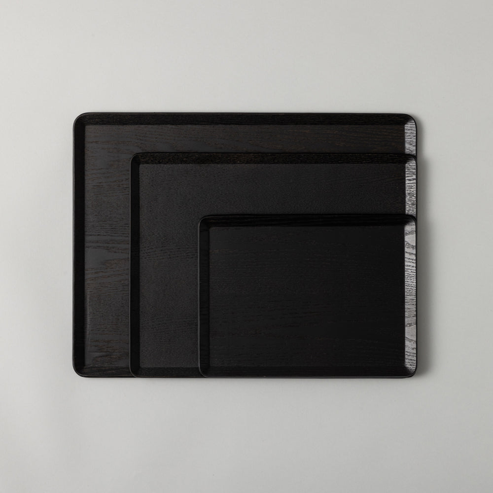 木製トレー プレイスマット M ウィロー 黒 – kuros.style