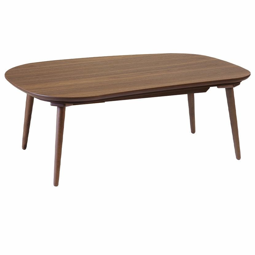 幅120cm ラスモ コタツテーブル ウォールナット カーボンヒーター 楕円