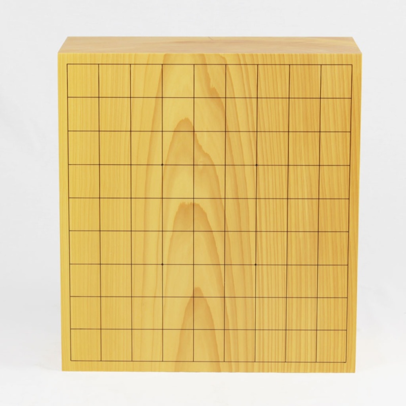 日本産】本榧脚付将棋盤 5寸板目 245151