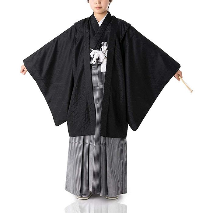 豪華12点フルセット】(着物セット 紋付 7/10/13歳) 着物 羽織袴 男の子