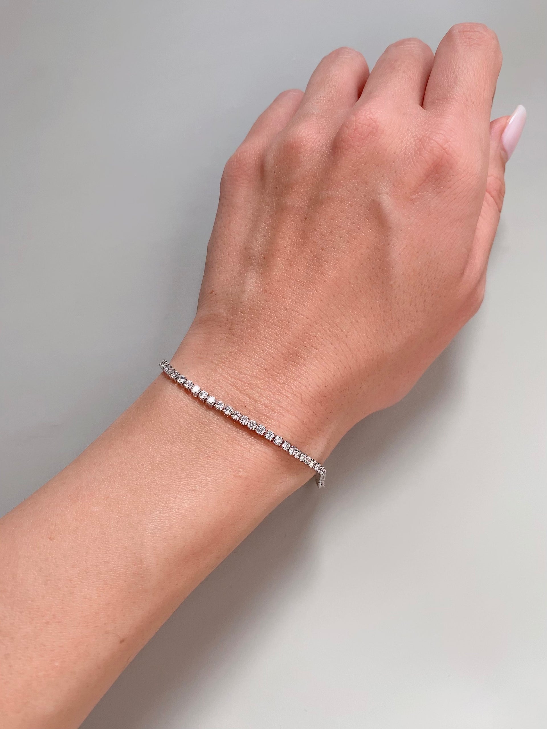 Relaxed Tennis Bracelet (~3ct) | ラボグロウンダイヤモンド テニス