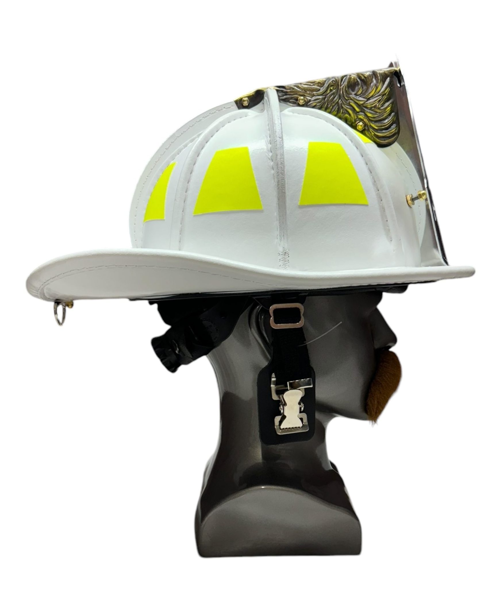 TL2 White Leather Helmet (NFPA) – Colorado Bend | Ladder Co Leather