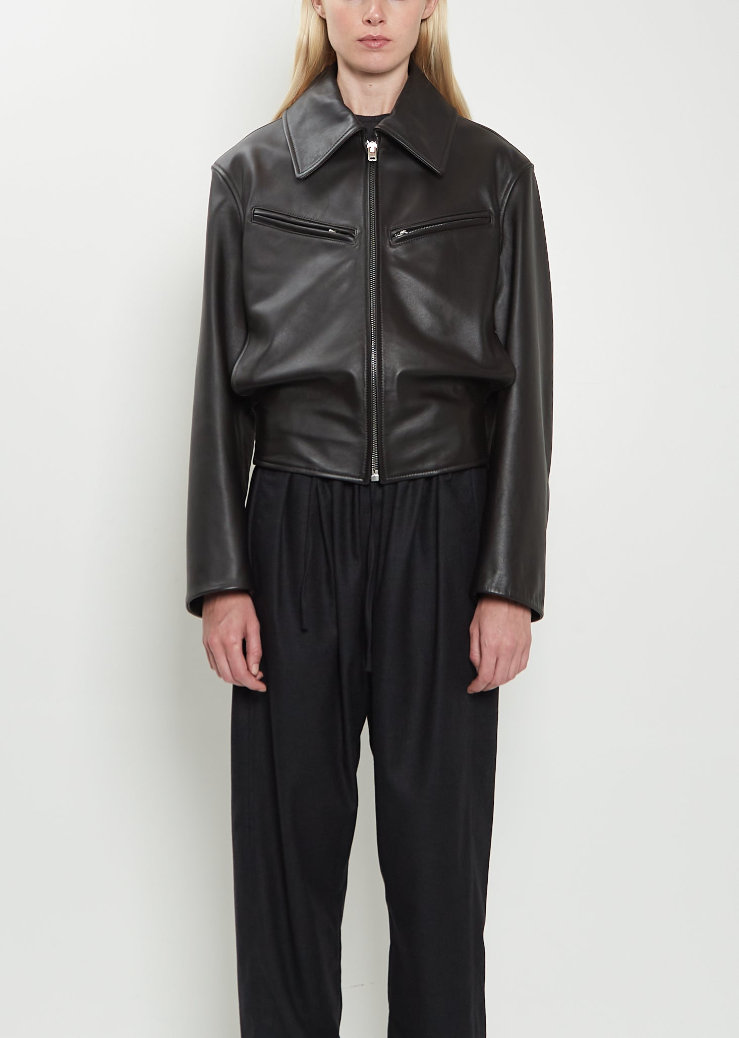 Boxy Leather Blouson – La Garçonne