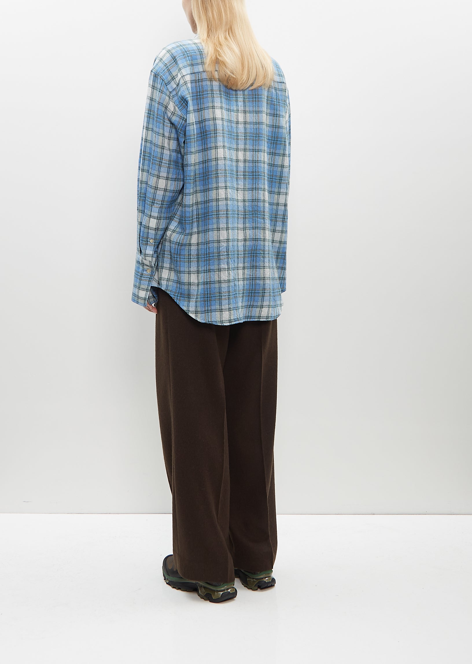 Airy Wool Check Shirt – La Garçonne