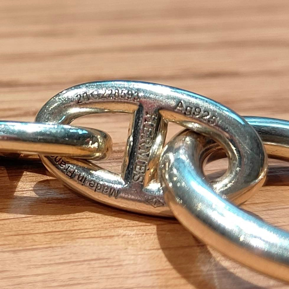 HERMES Accessory】エルメス シェーヌダンクル ブレスレット GM 11コマ