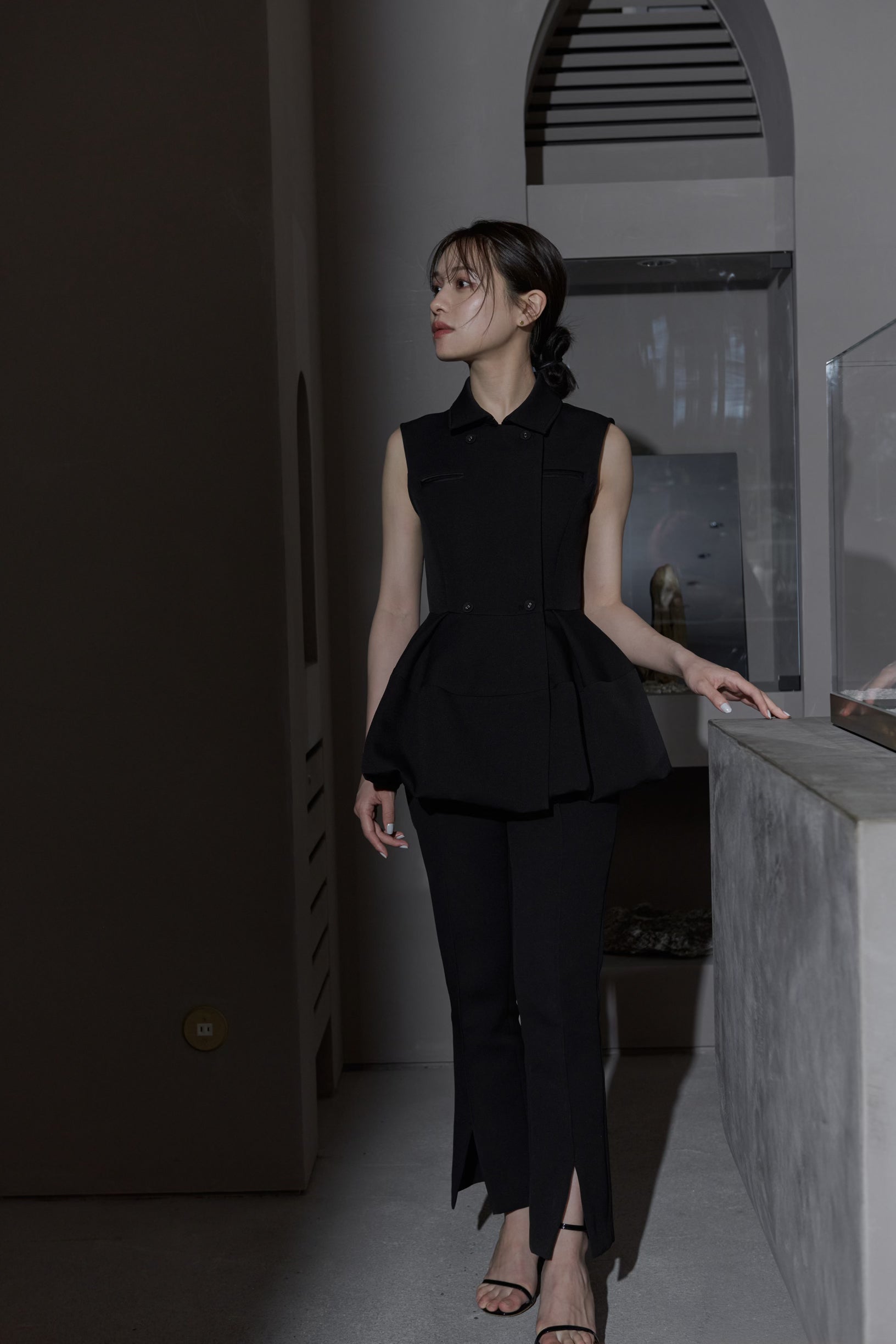 Balloon peplum Tops – L'AUBE BLANC